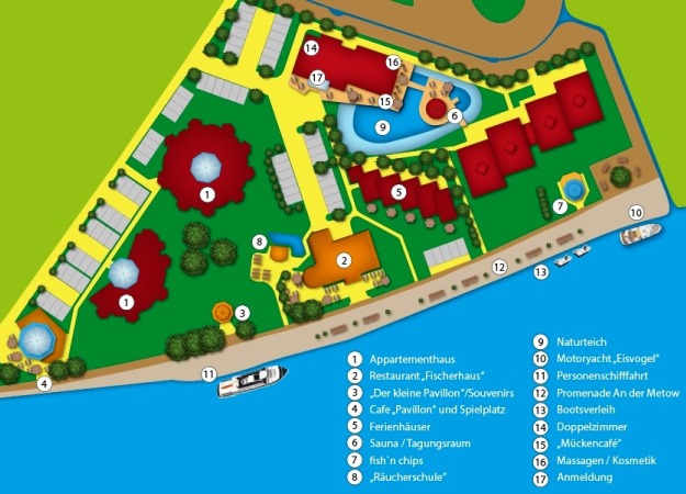 Ferienpark Metow Plau Lageplan